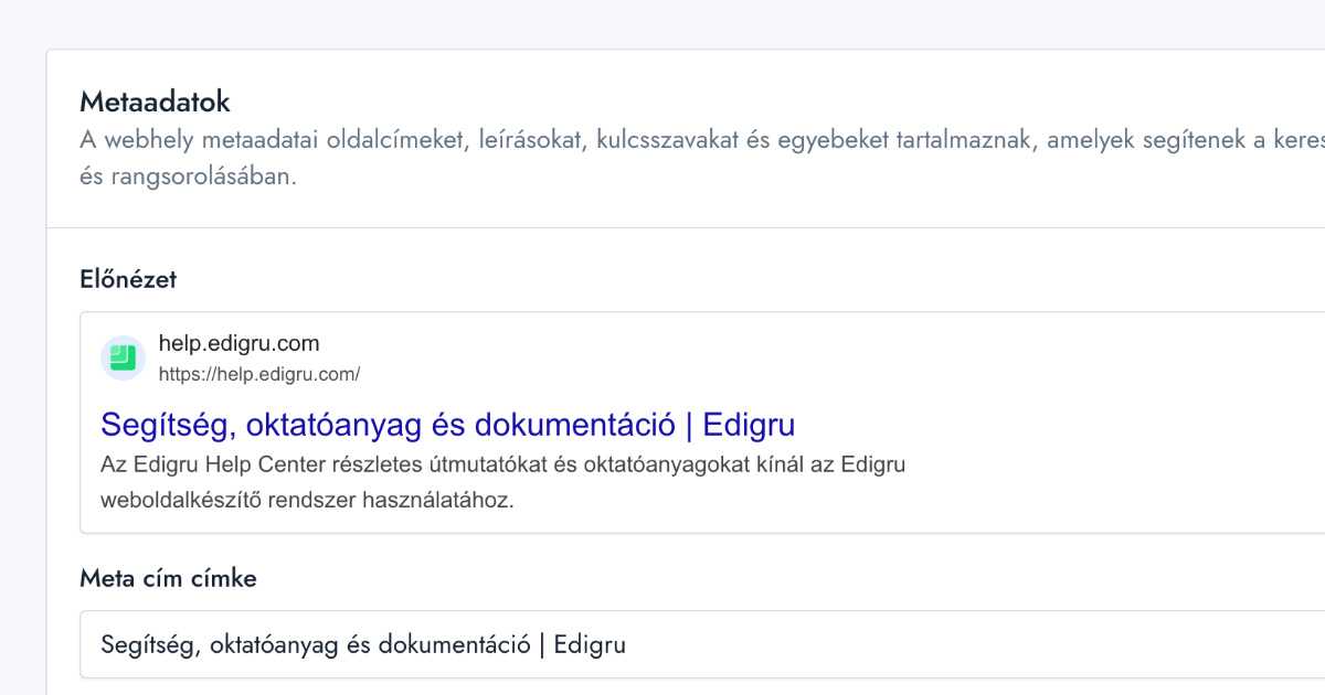 Metaadatok - Cikk (edigru Help Center)
