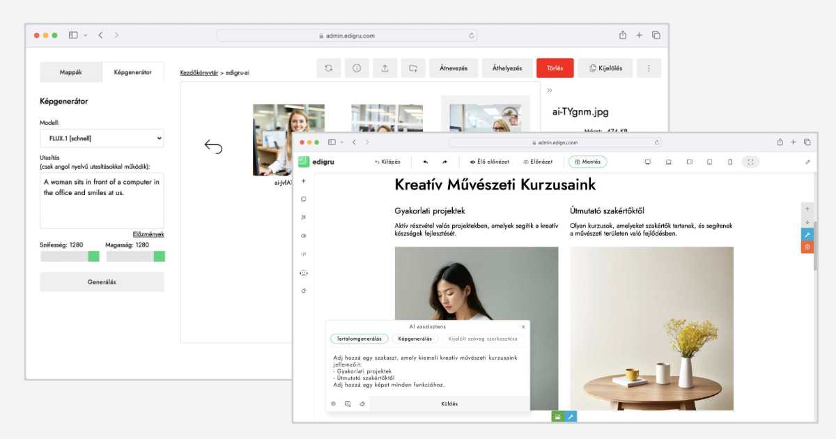 AI lehetőségek az edigru rendszerben - Cikk (edigru Help Center)
